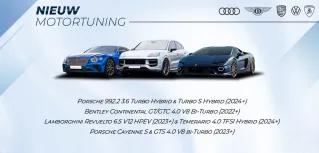 Audi, Porsche, Lamborghini, Bentley: nieuwe modellen herprogrammeerbaar