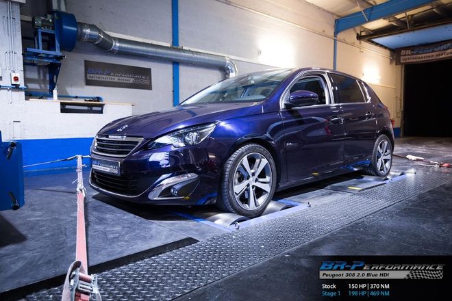 Peugeot 308 Ph2 2 0 Bluehdi Stage 1 Br Performance Motor Optimisation