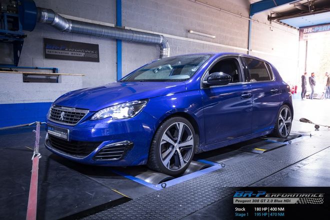 Peugeot 308 Ph2 2 0 Bluehdi Eat6 Stage 1 Br Performance Motor Optimisation